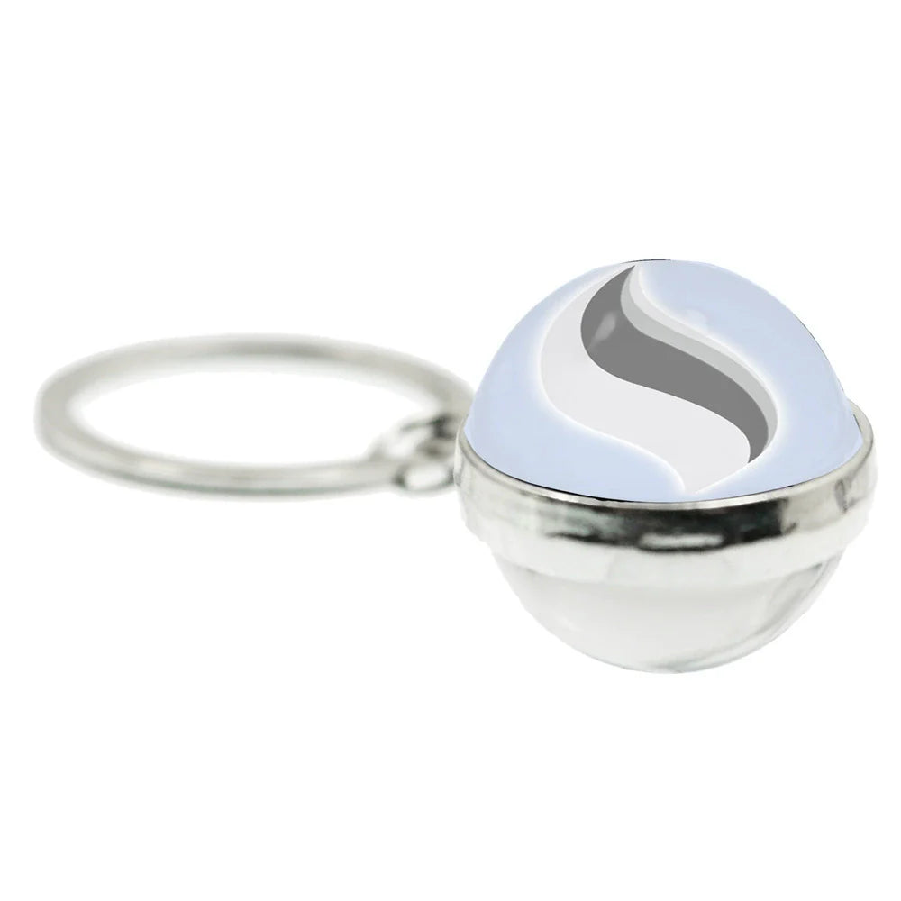 Mega Evolution 20MM Double-Sided Spherical Keychain,A Perfect Gift for Friends and Family,010