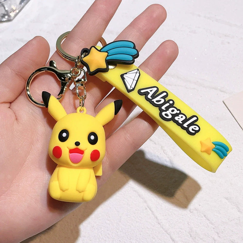 Cartoon Pikachu Keychain Accessory,Cute Backpack Pendant Gift,008