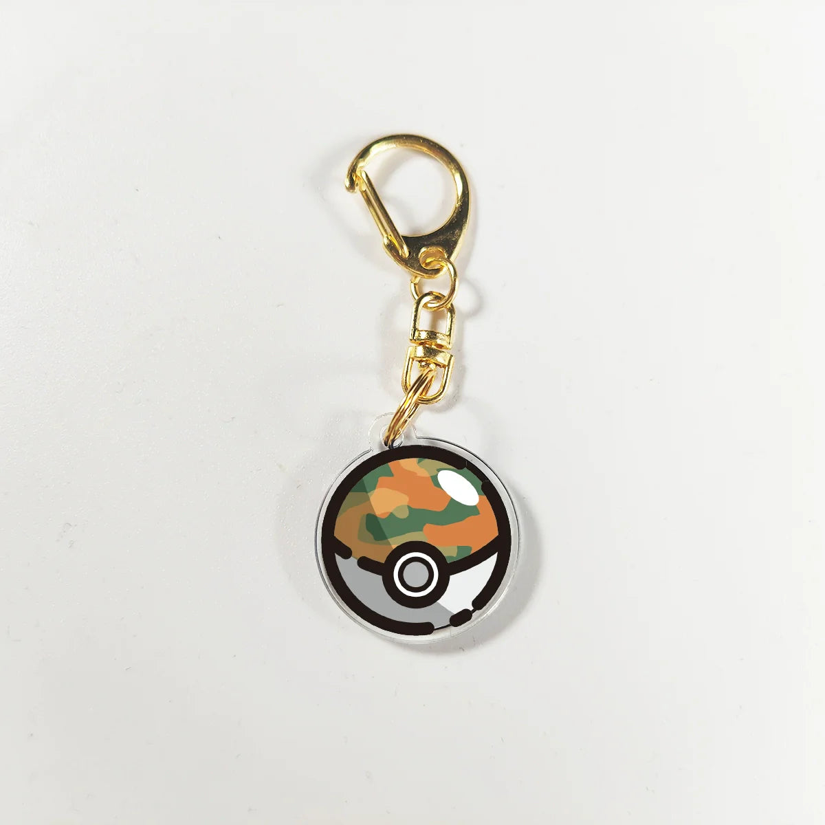Ball Keychain - Double-Sided Acrylic DIY Cartoon Anime Creative Accessory,006