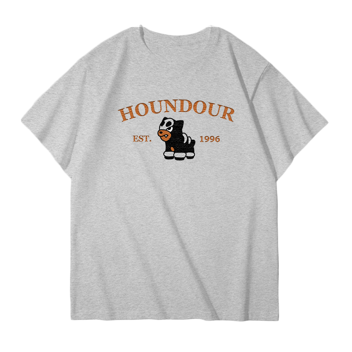 HOUNDOUR Embroidered Anime Character Unisex T-Shirt,Crewneck,Hoodie,Stylish Gift for Friends,E58
