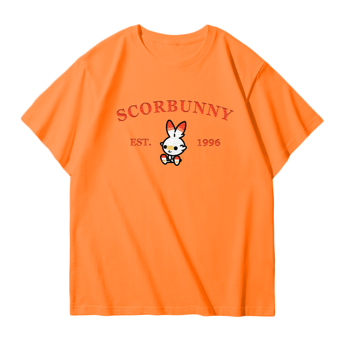 SCORBUNNY Embroidered Anime Character Unisex T-Shirt,Crewneck,Hoodie,Stylish Gift for Friends,E166