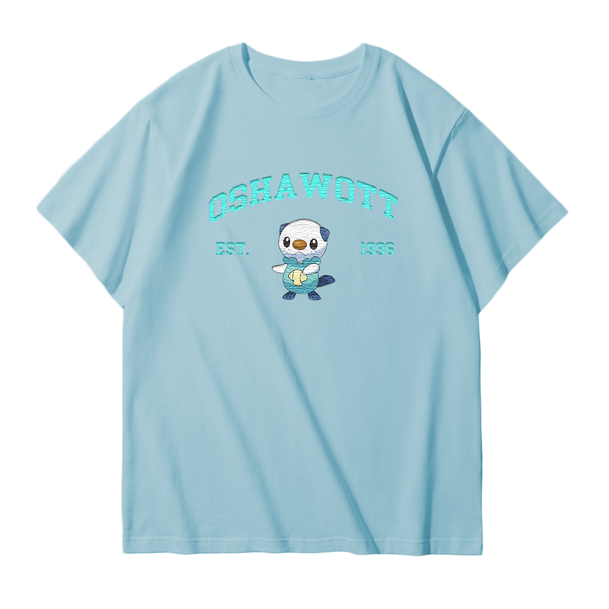OSHAWOTT Embroidered Anime Character Unisex T-Shirt,Crewneck,Hoodie,Stylish Gift for Friends,E14