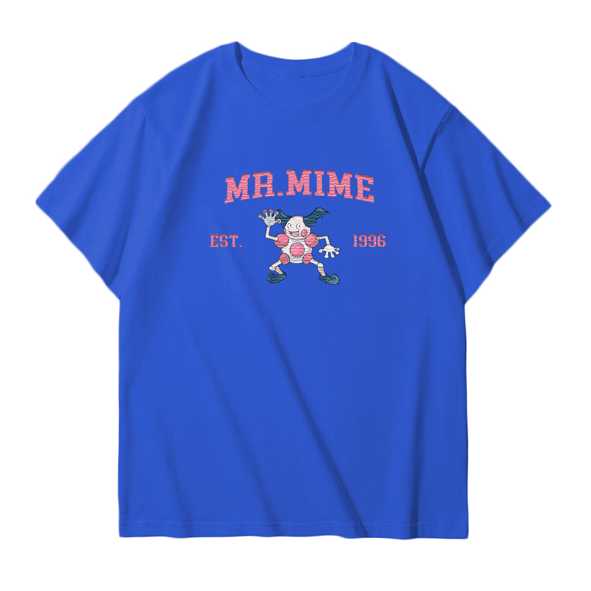 MR.MIME Embroidered Anime Character Unisex T-Shirt,Crewneck,Hoodie,Stylish Gift for Friends,E213