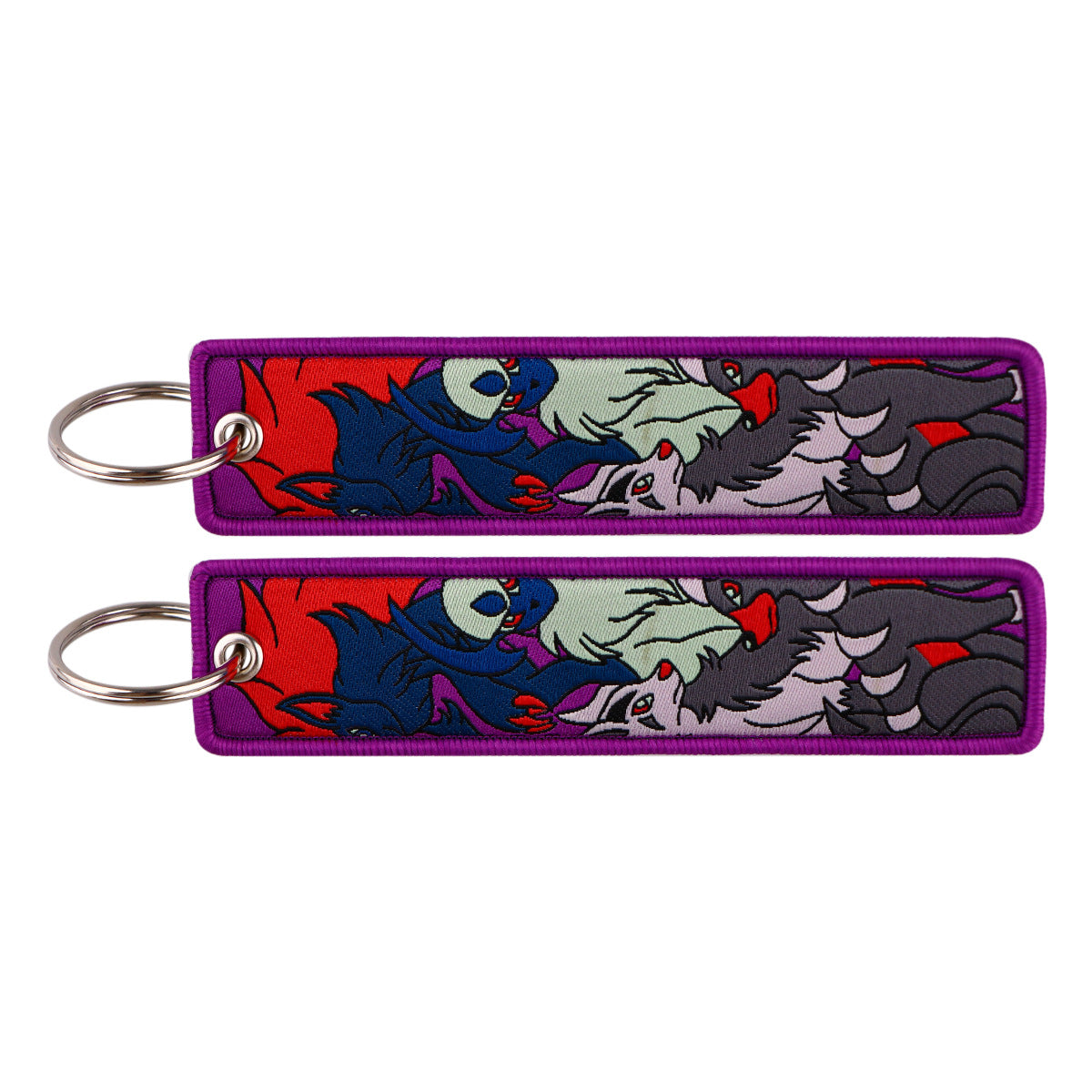 Embroidered Keychain – Cute Monster Pendant,Perfect Gift for Friends,005