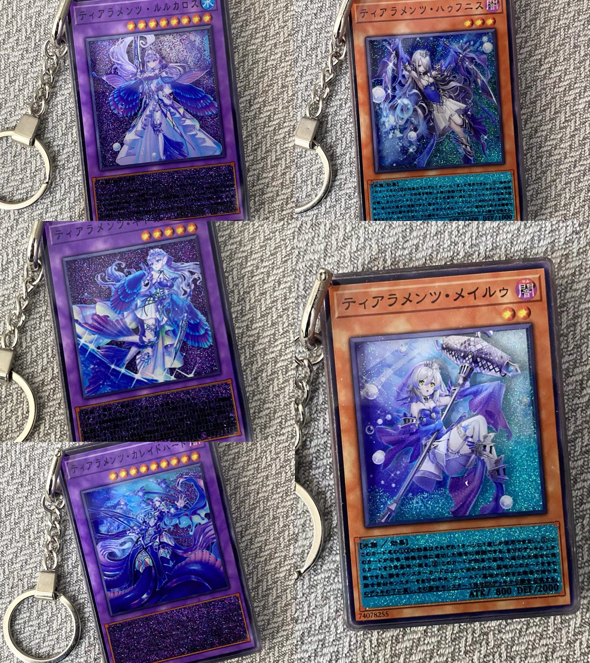 YU-GI-OH Cards Premium Liquid Motion Keychain,A Perfect Gift for YU-GI-OH fans