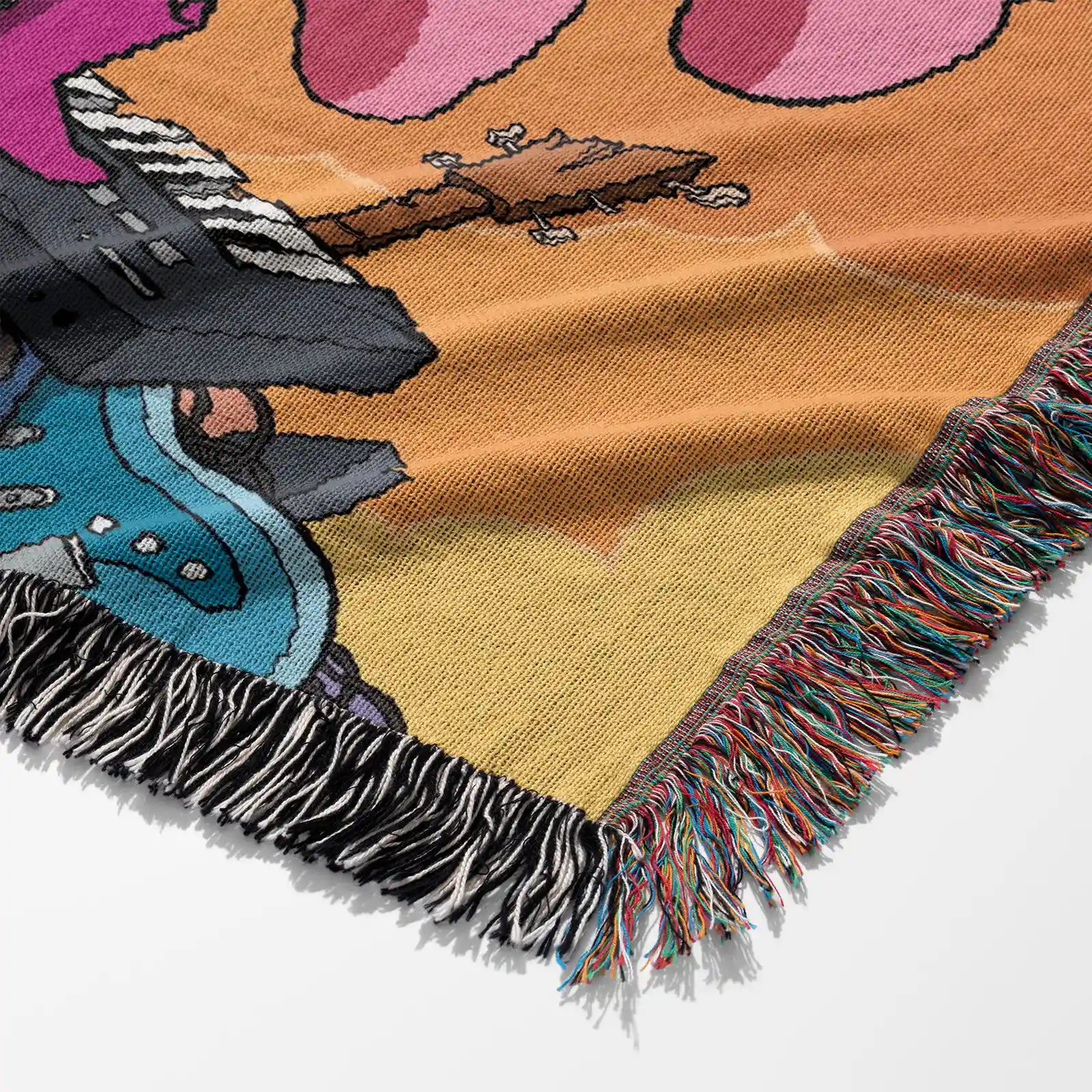 Adventure Time Woven Throw Blanket Tapestry – Personality Cartooon Room Decor Gift-IV