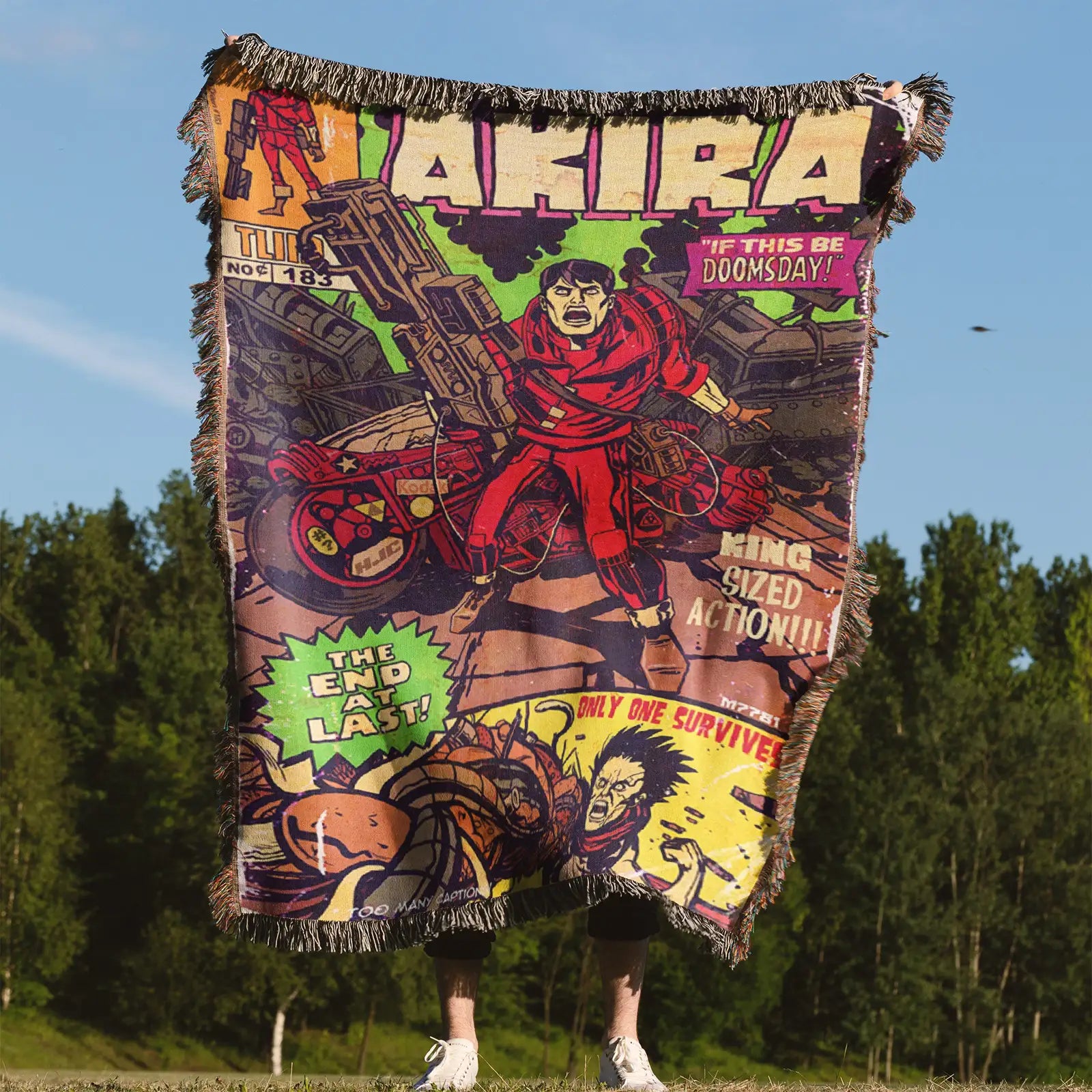 AKIRA Anime Woven Blanket Tapestry Anime203 – Personality Anime Room Decor Gift