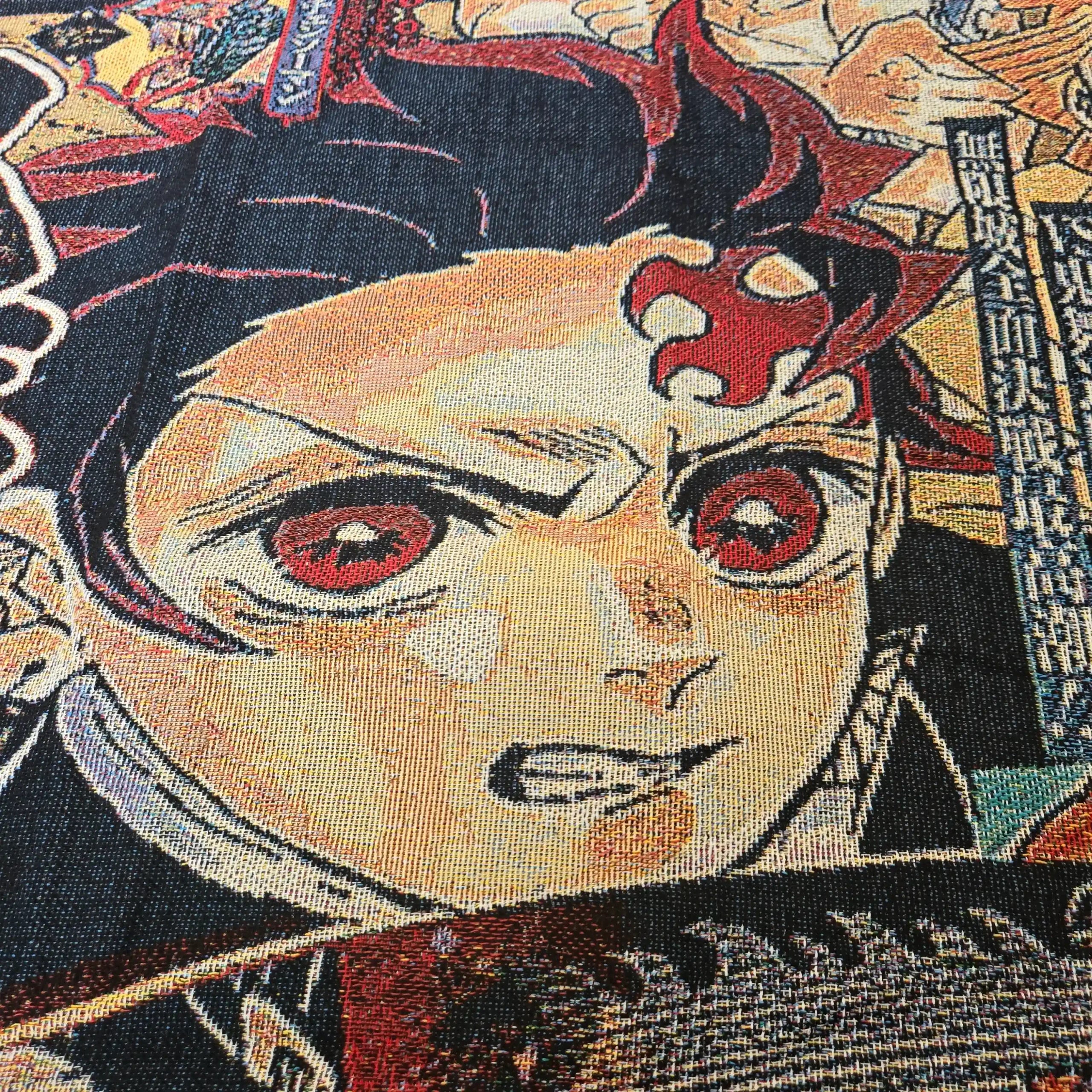 Demon Slayer Jump Comic Poster Tissé Couverture Tapisserie – Personnalité Anime Room Decor Cadeau-Ⅱ