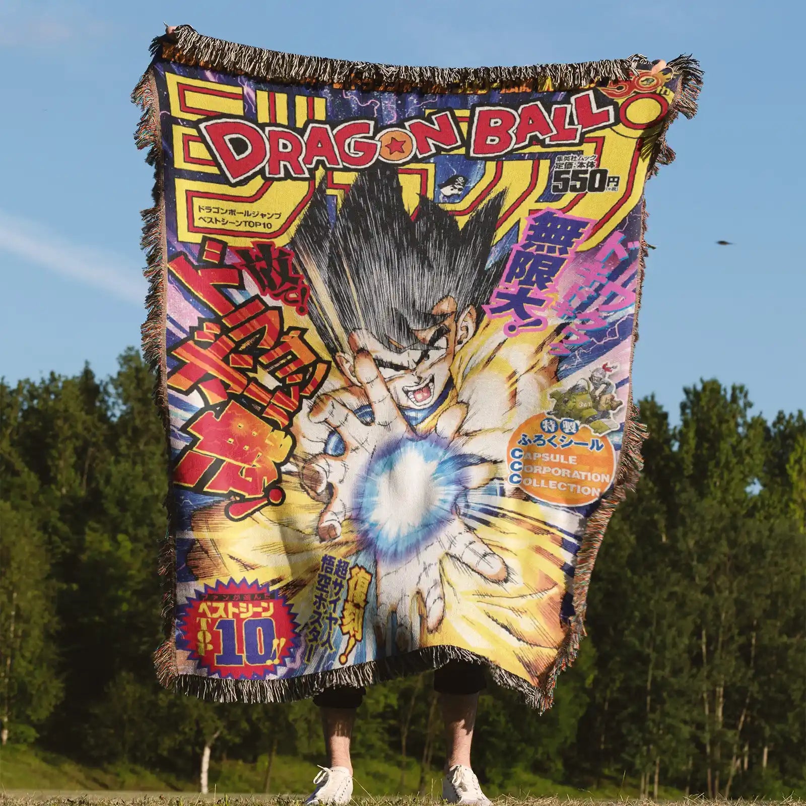 Tapisserie de couverture tissée Dragon Ball – Cadeau de décoration de chambre d'anime de personnalité-Ⅴ