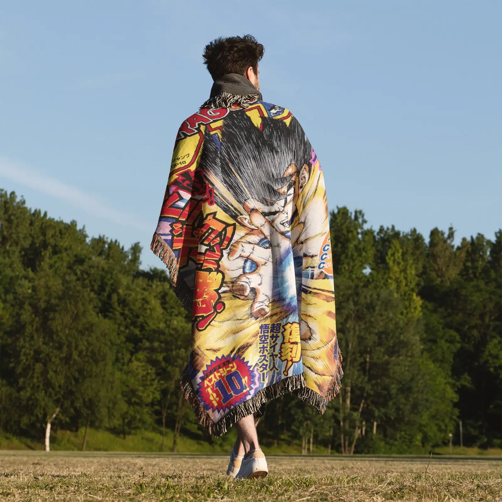 Tapisserie de couverture tissée Dragon Ball – Cadeau de décoration de chambre d'anime de personnalité-Ⅴ