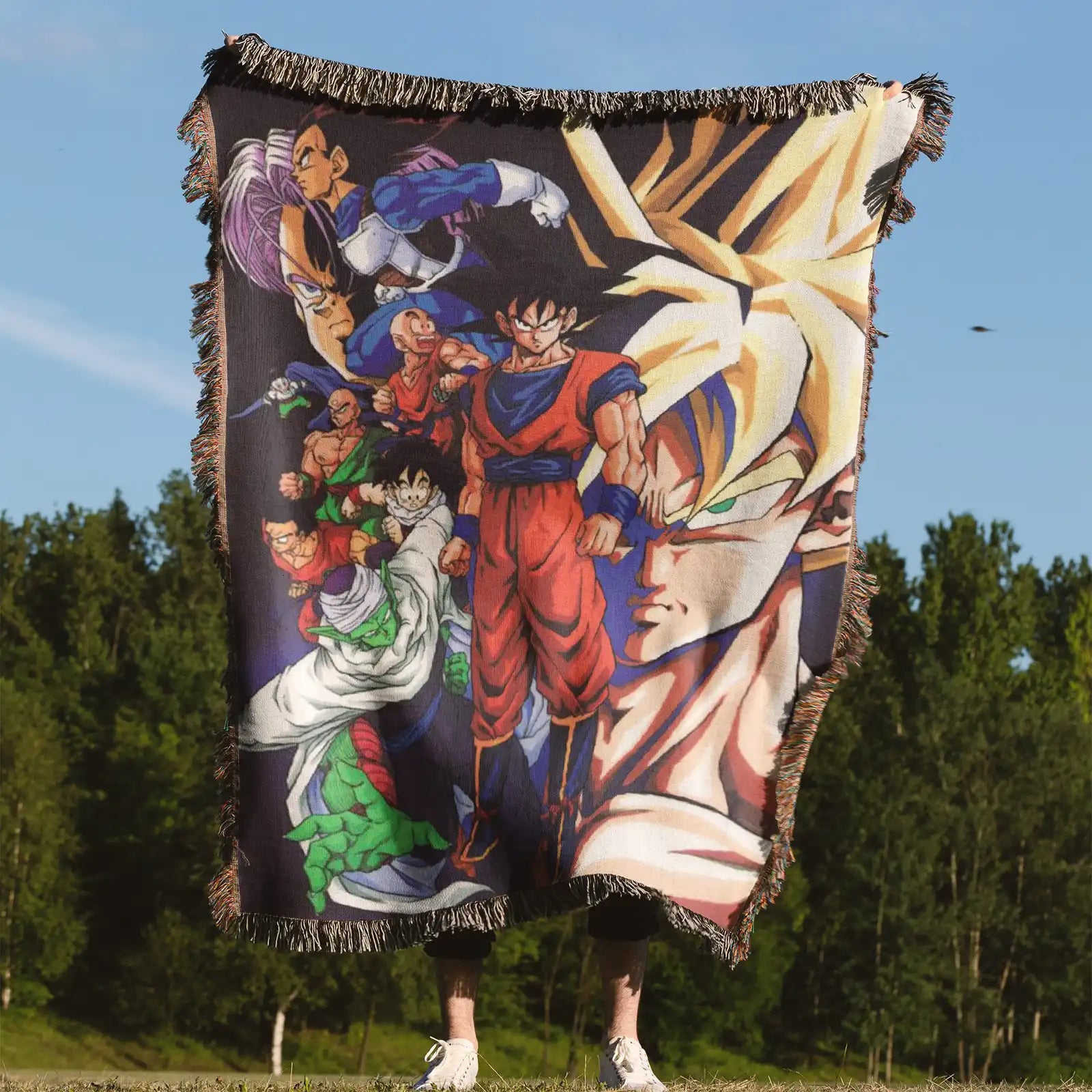 Tapisserie de couverture tissée Dragon Ball – Cadeau de décoration de chambre d'anime de personnalité-Ⅳ