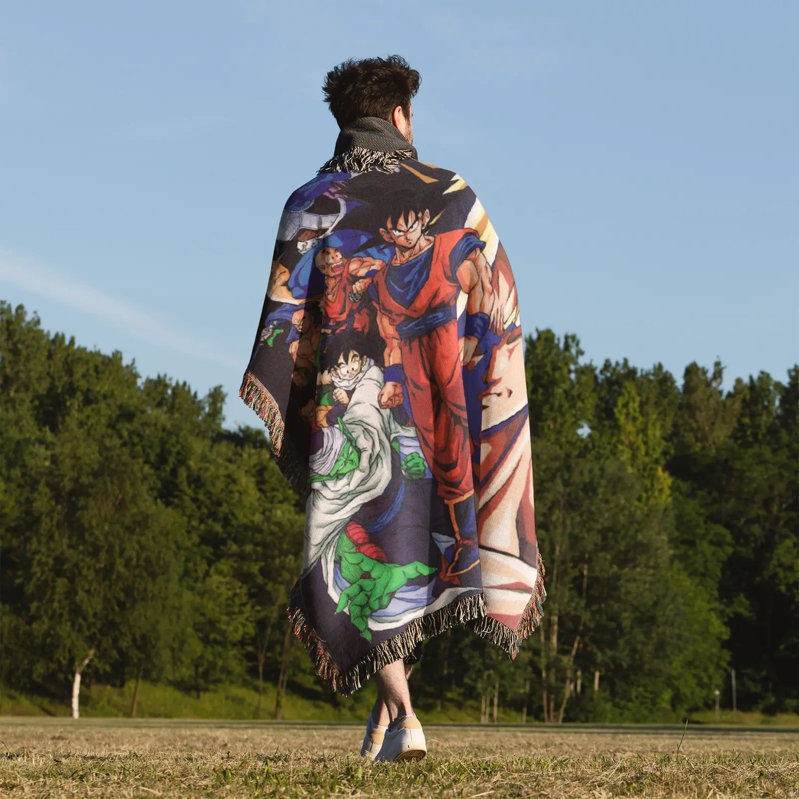 Tapisserie de couverture tissée Dragon Ball – Cadeau de décoration de chambre d'anime de personnalité-Ⅳ