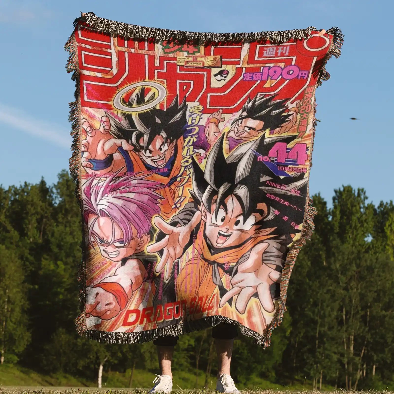 Tapisserie de couverture tissée Dragon Ball – Cadeau de décoration de chambre d'anime de personnalité-Ⅲ