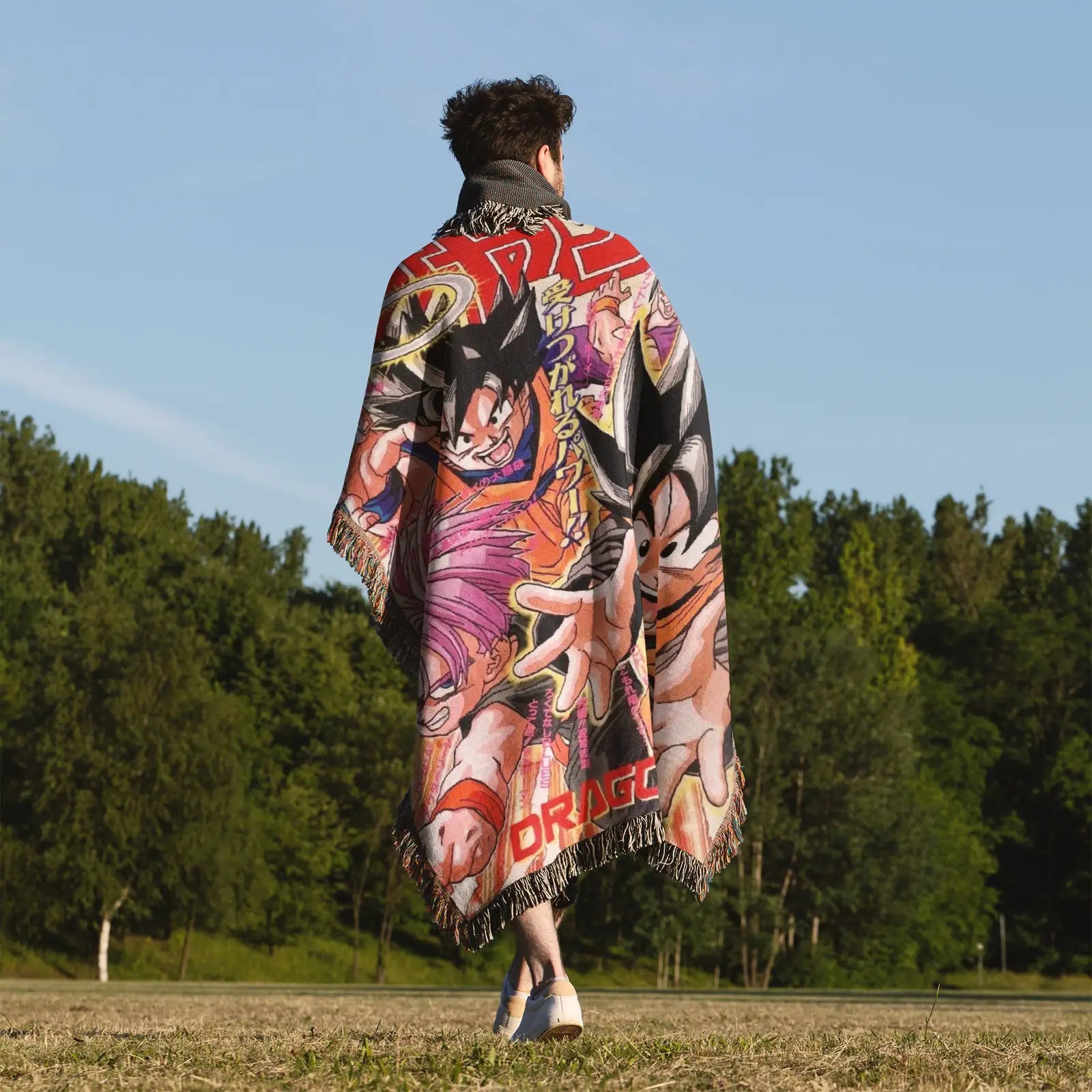 Tapisserie de couverture tissée Dragon Ball – Cadeau de décoration de chambre d'anime de personnalité-Ⅲ