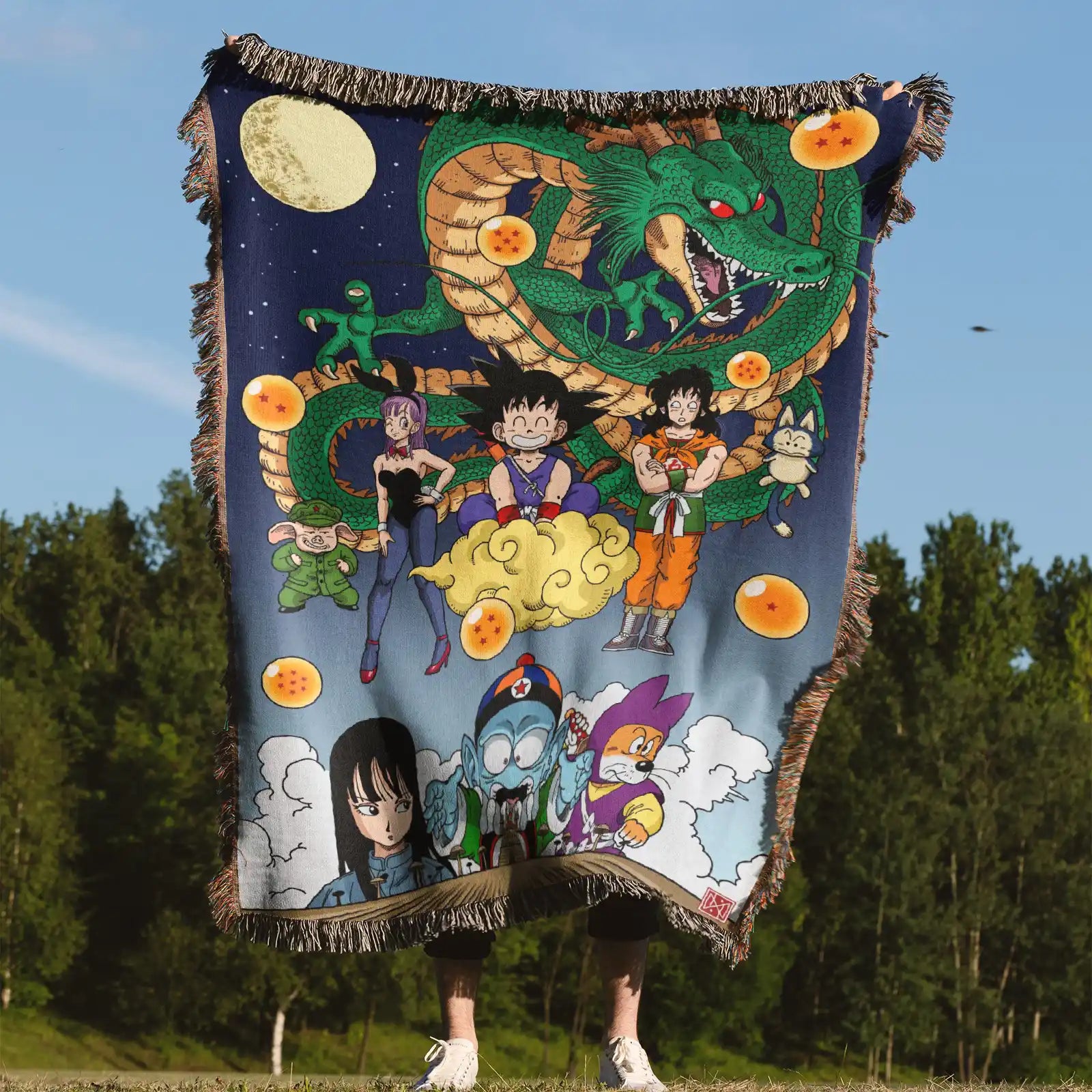 Tapisserie de couverture tissée Dragon Ball – Cadeau de décoration de chambre d'anime de personnalité-Ⅱ