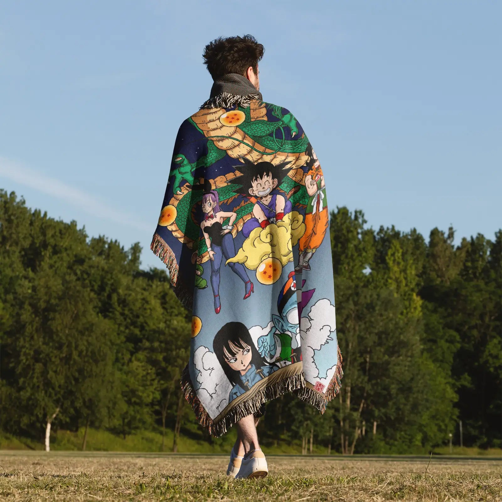 Tapisserie de couverture tissée Dragon Ball – Cadeau de décoration de chambre d'anime de personnalité-Ⅱ