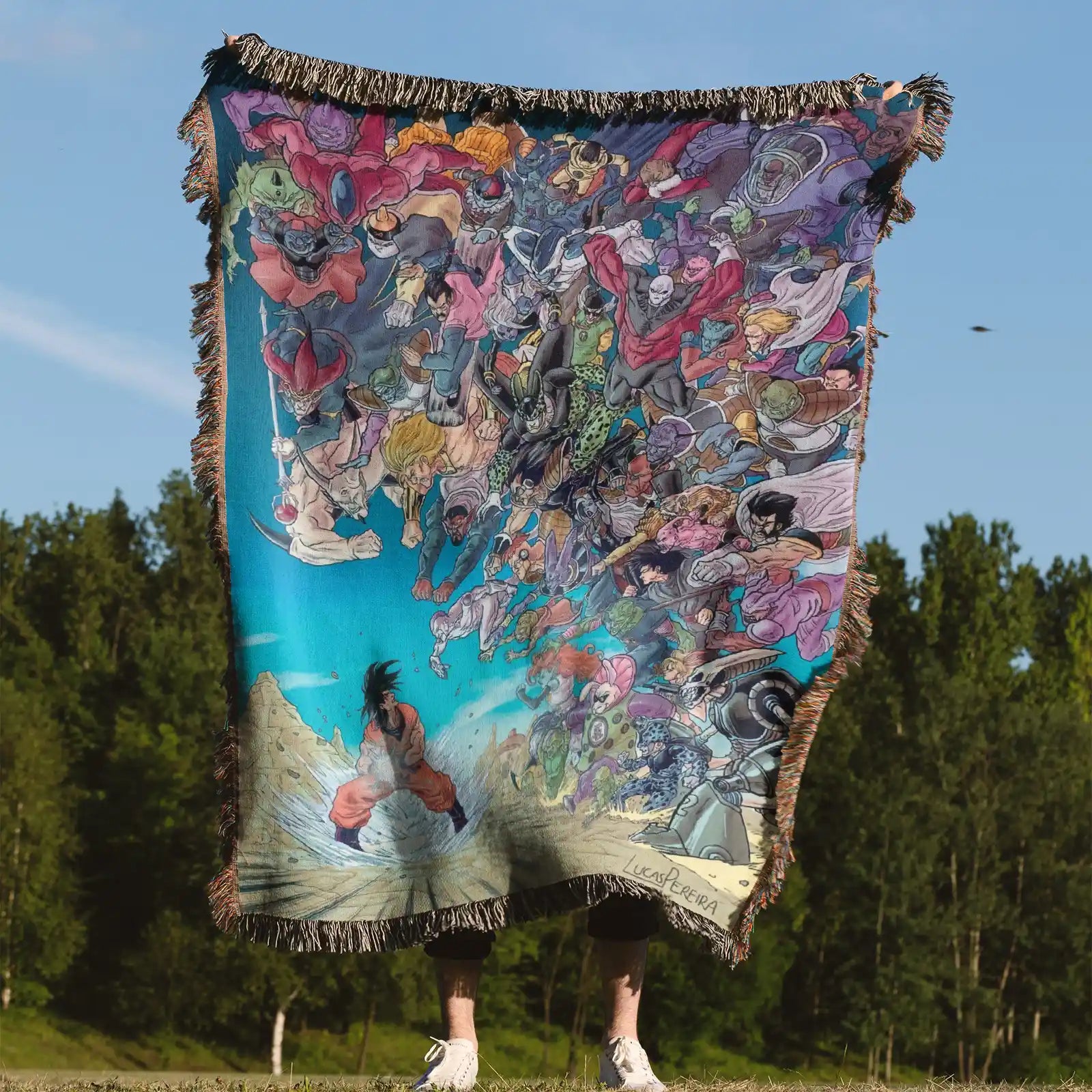 Dragon Ball Woven Throw Blanket Tapestry – Personality Anime Room Decor Gift-Ⅰ