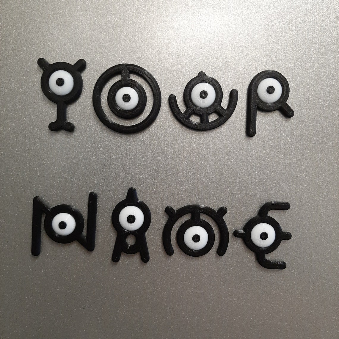 Pokémon Unown Magnetic Fridge Stickers-26 letters + question mark + exclamation point