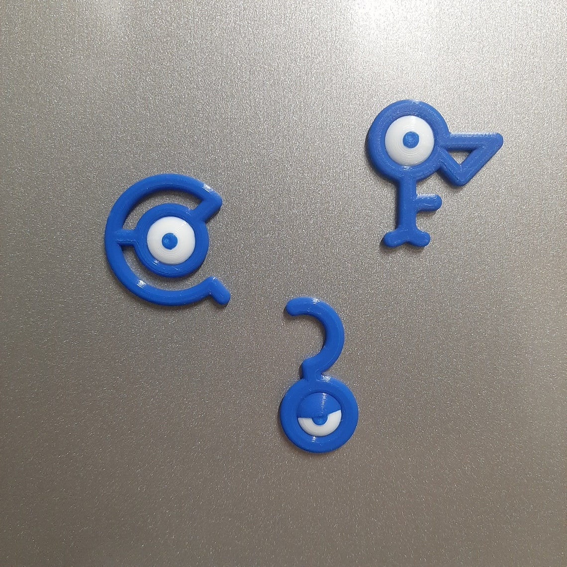 Pokémon Unown Magnetic Fridge Stickers-26 letters + question mark + exclamation point