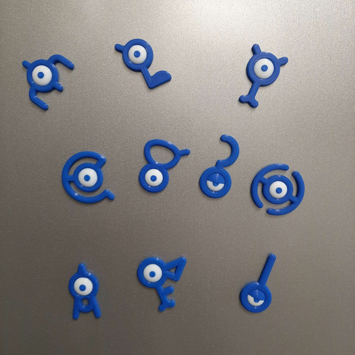 Pokémon Unown Magnetic Fridge Stickers-26 letters + question mark + exclamation point