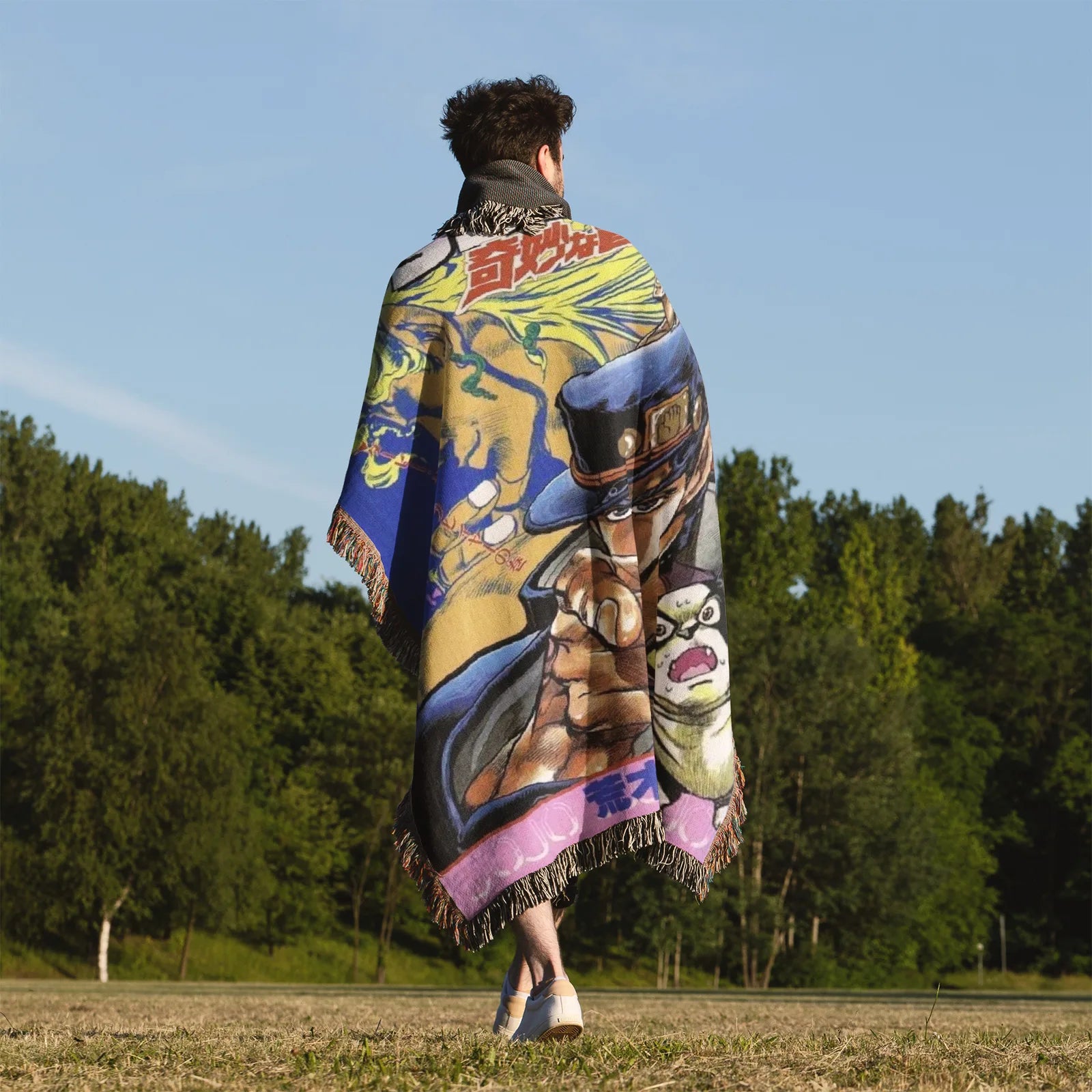 Tapisserie de couverture tissée une pièce – Cadeau de décoration de chambre d'anime de personnalité-Ⅰ