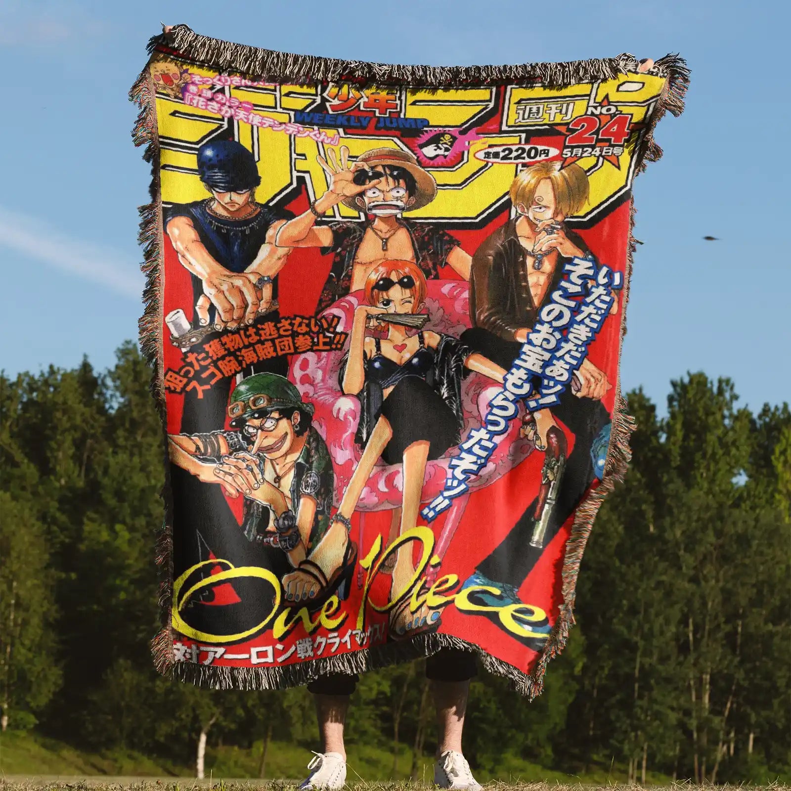 Tapisserie de couverture tissée une pièce – Cadeau de décoration de chambre d'anime de personnalité-Ⅱ