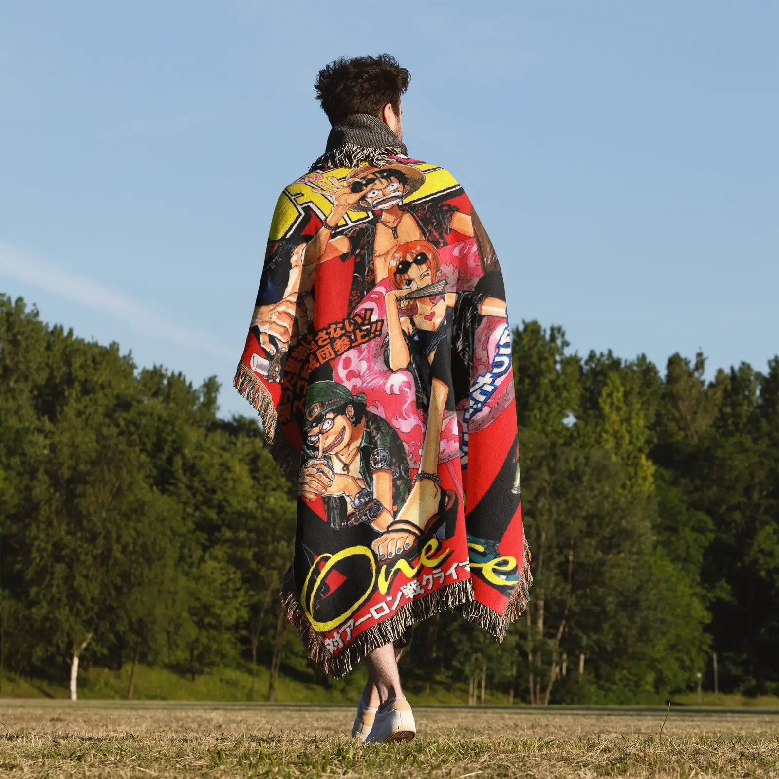 Tapisserie de couverture tissée une pièce – Cadeau de décoration de chambre d'anime de personnalité-Ⅱ