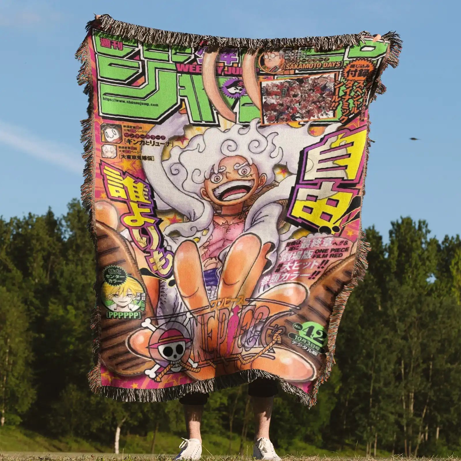 Tapisserie de couverture tissée une pièce – Cadeau de décoration de chambre d'anime de personnalité-Ⅲ