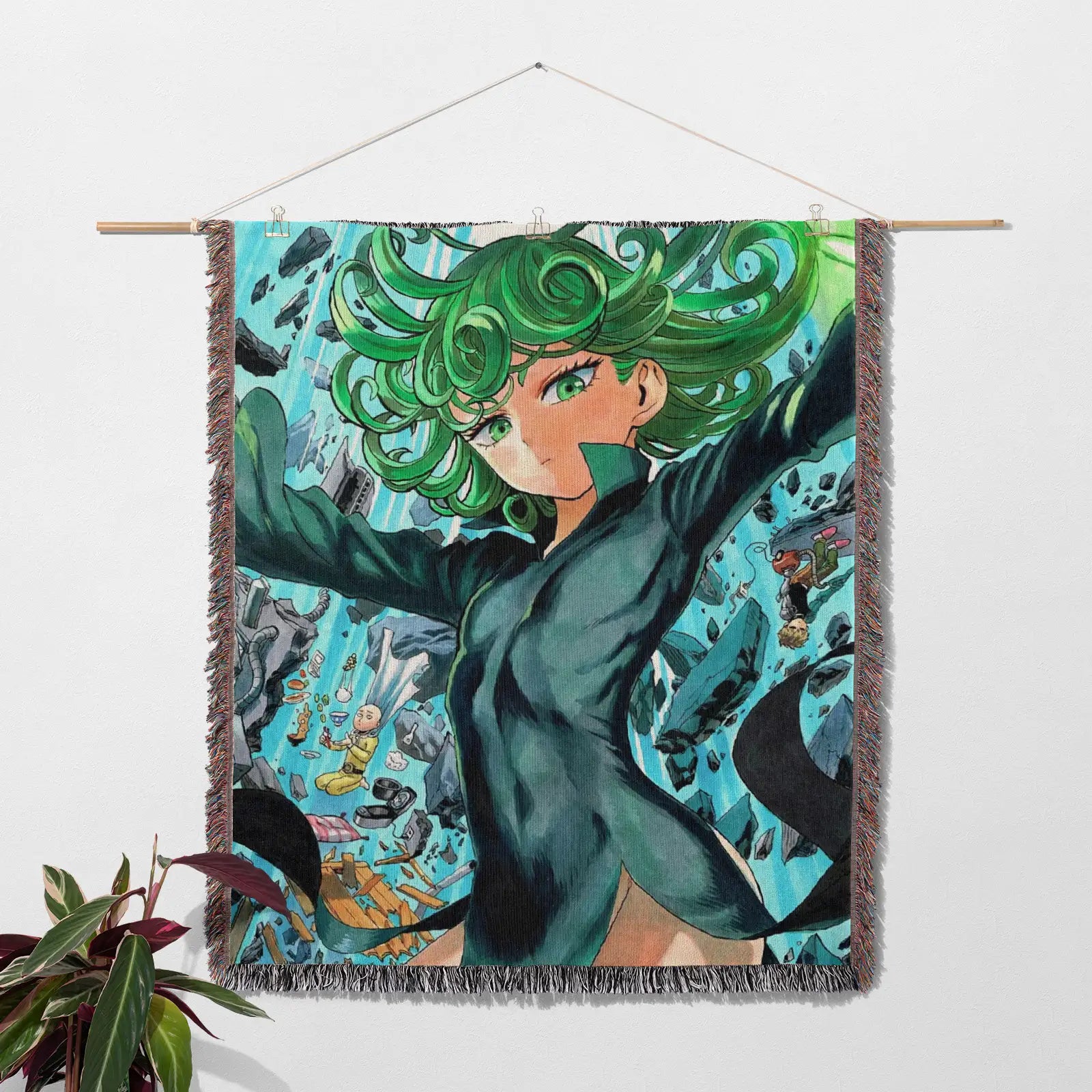 Tapisserie de couverture tissée une pièce – Cadeau de décoration de chambre d'anime de personnalité-Ⅰ