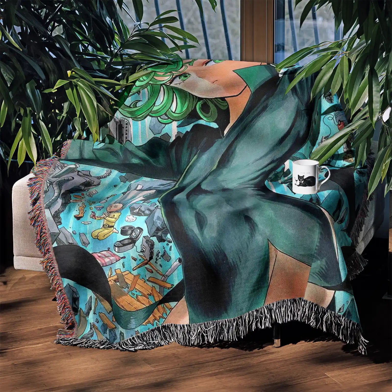 Tapisserie de couverture tissée une pièce – Cadeau de décoration de chambre d'anime de personnalité-Ⅰ