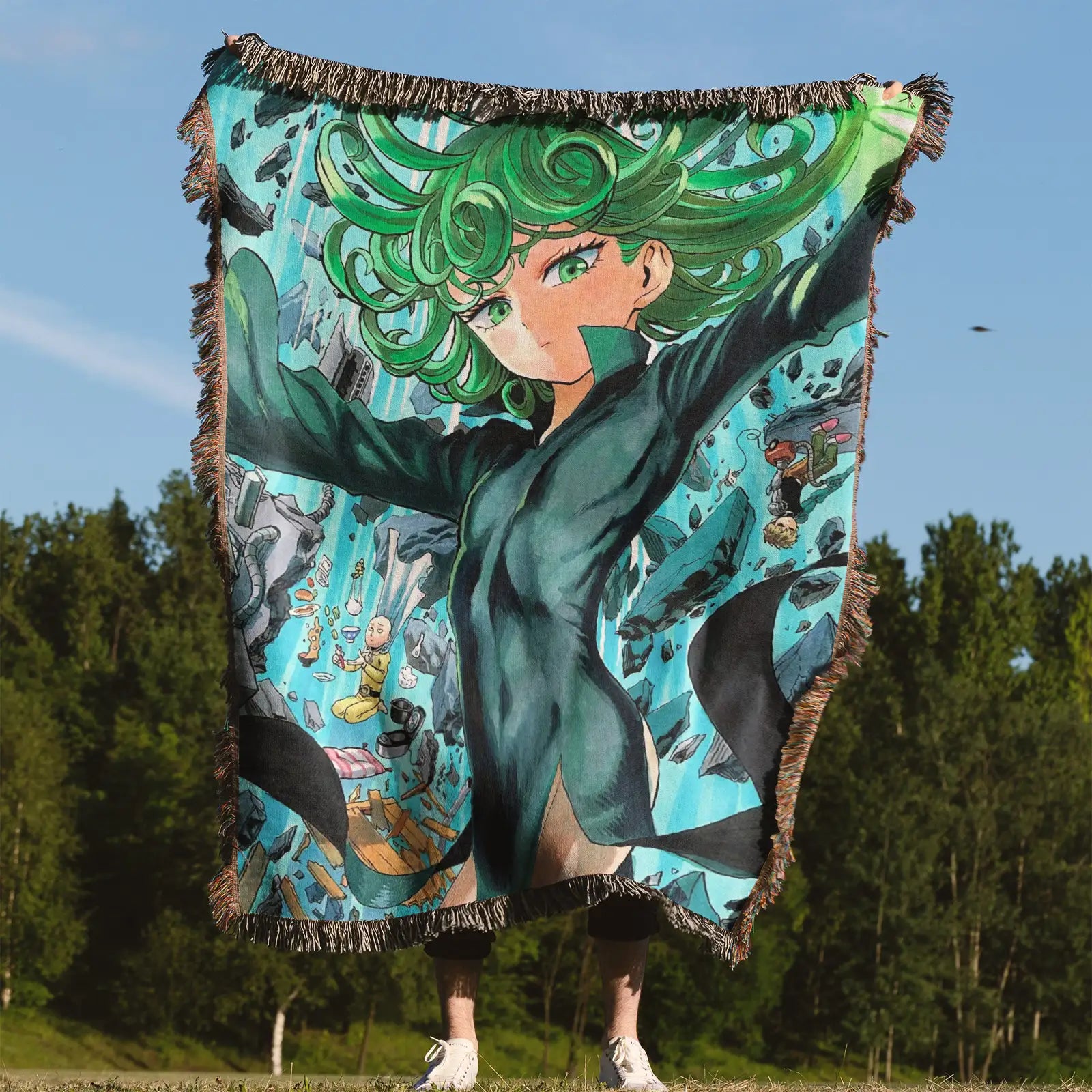 Tapisserie de couverture tissée une pièce – Cadeau de décoration de chambre d'anime de personnalité-Ⅰ