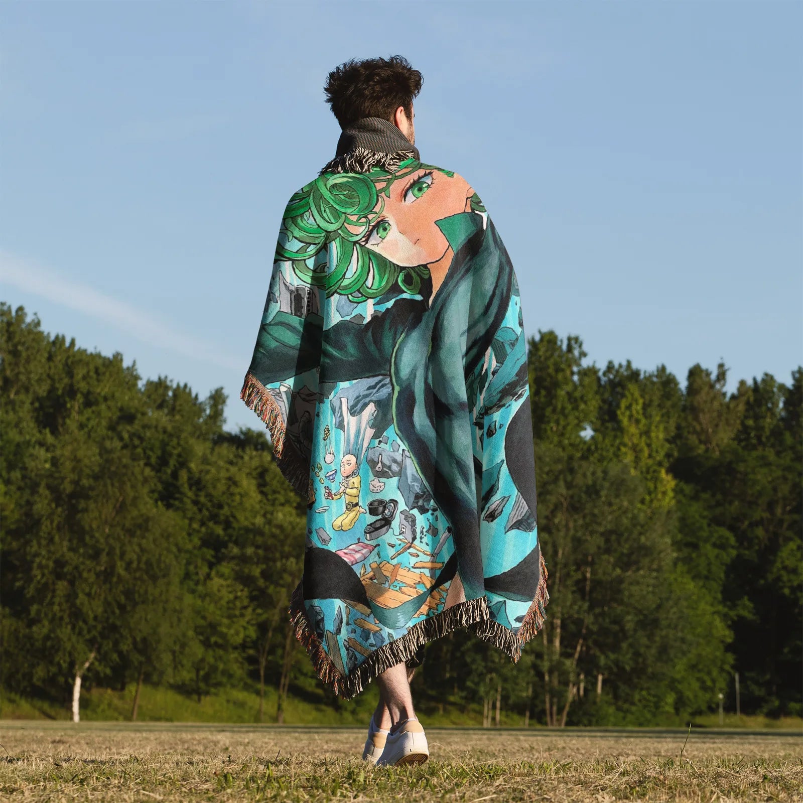 Tapisserie de couverture tissée une pièce – Cadeau de décoration de chambre d'anime de personnalité-Ⅰ