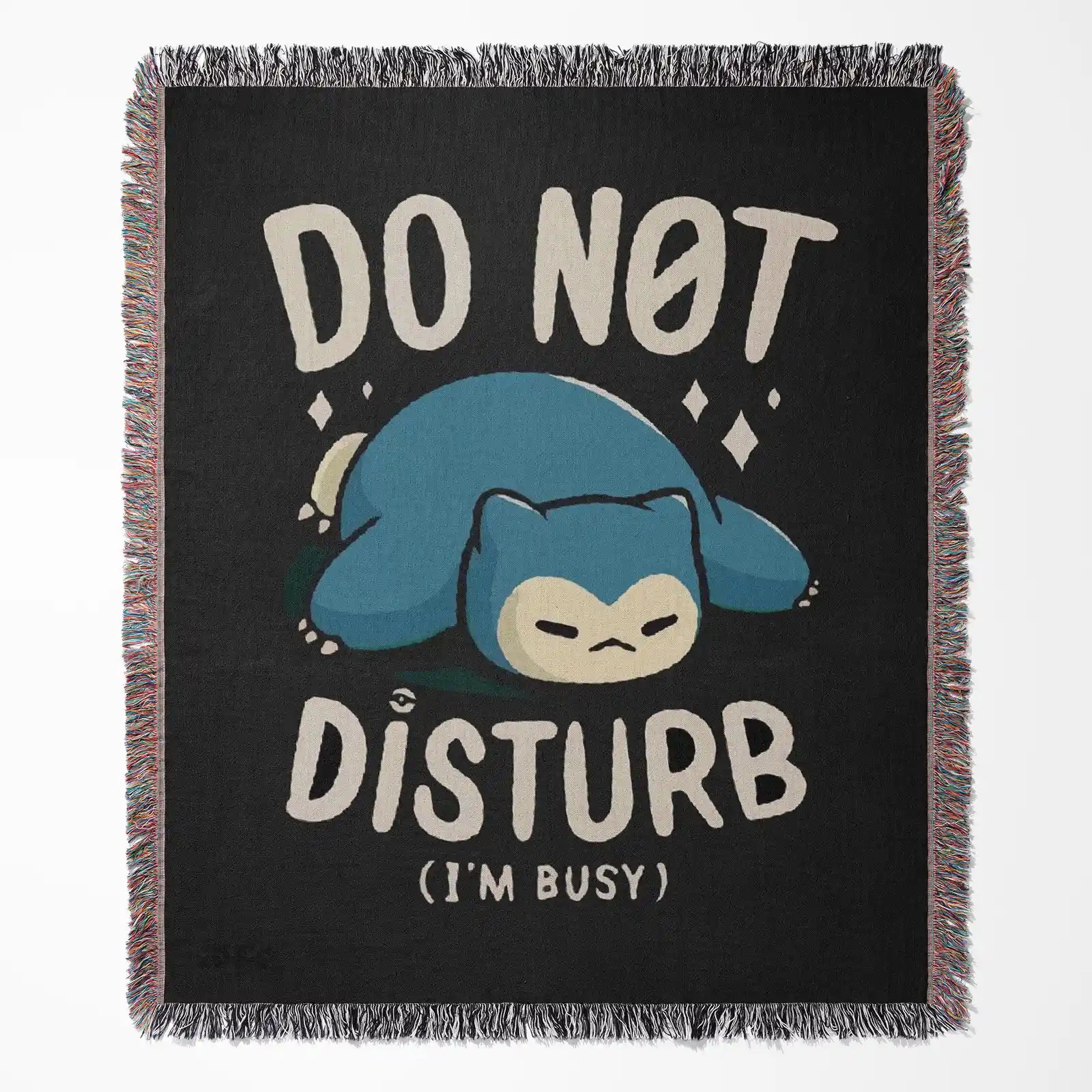 Tapisserie de couverture tissée Pokemon Ronflex – Cadeau de décoration de chambre d'anime de personnalité