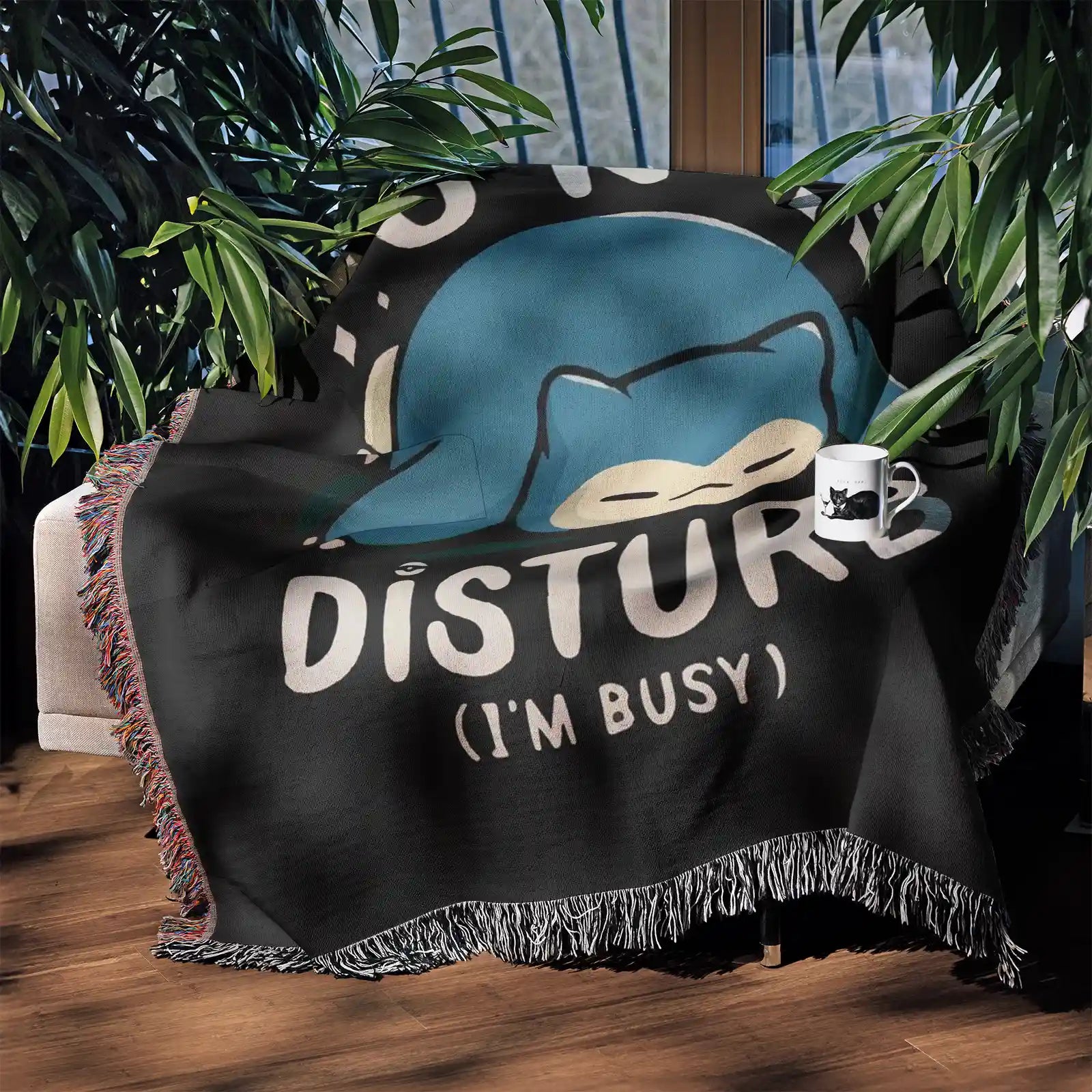 Tapisserie de couverture tissée Pokemon Ronflex – Cadeau de décoration de chambre d'anime de personnalité