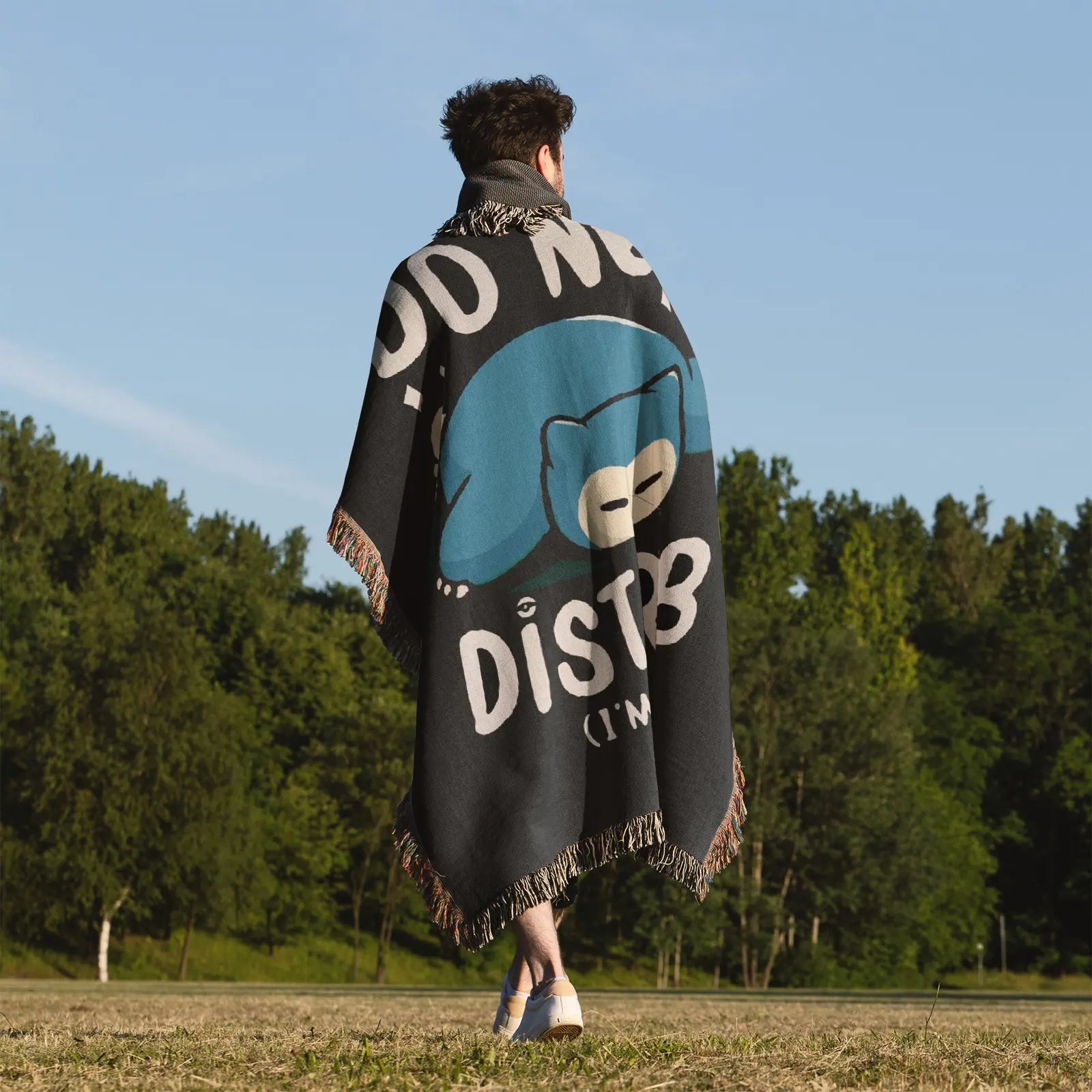 Tapisserie de couverture tissée Pokemon Ronflex – Cadeau de décoration de chambre d'anime de personnalité