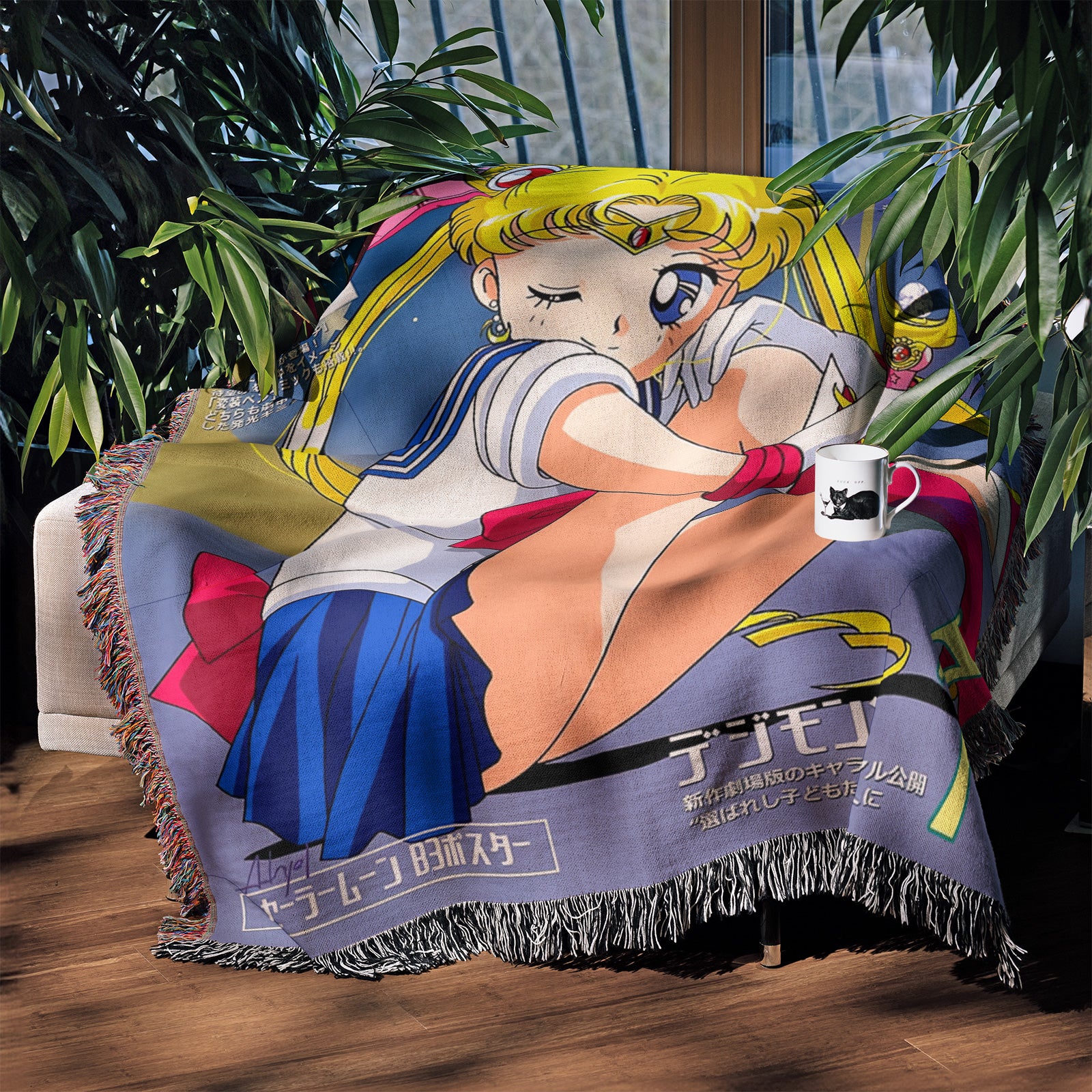 Tapisserie de couverture tissée une pièce – Cadeau de décoration de chambre d'anime de personnalité-Ⅰ