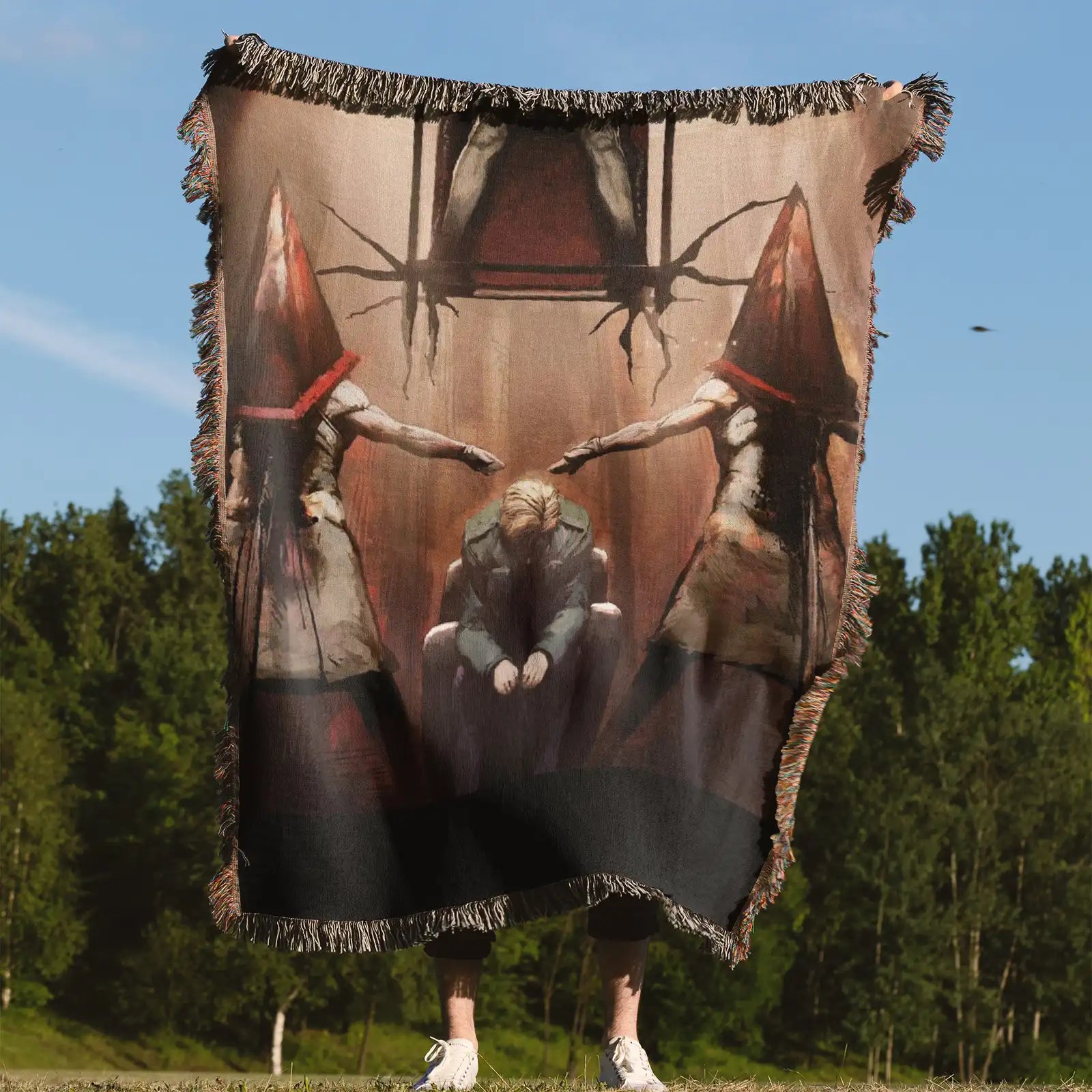Silent Hill Woven Throw Blanket Tapestry – Personality Anime Room Decor Gift-Ⅰ