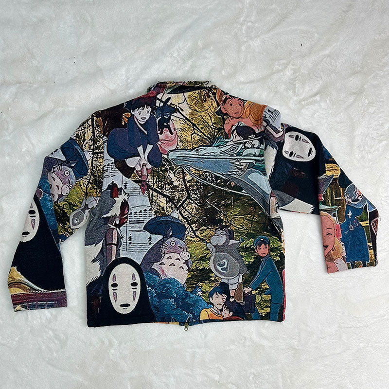 Miyazaki Hayao Anime Jacket-TAPESTRY