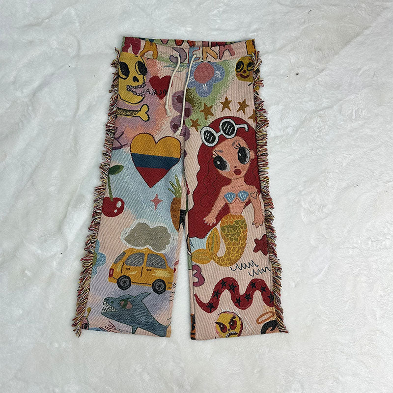 Mermaid King Pants-TAPESTRY