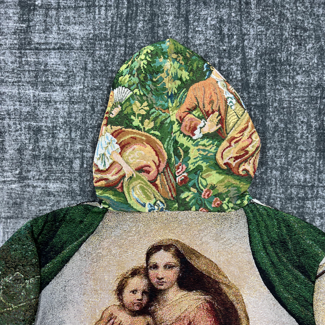 Madonna & Child Sistine Chapel Catholic Art Hoodie-TAPESTRY