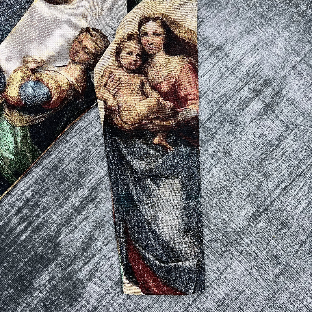 Madonna & Child Sistine Chapel Catholic Art Hoodie-TAPESTRY