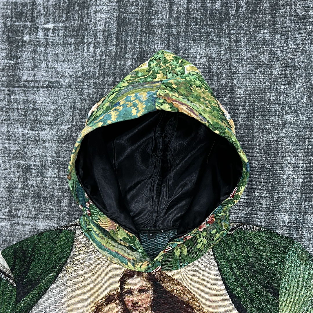 Madonna & Child Sistine Chapel Catholic Art Hoodie-TAPESTRY