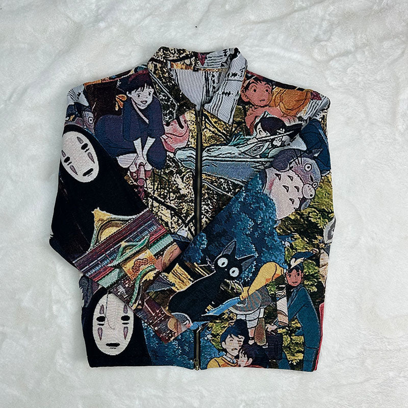 Miyazaki Hayao Anime Jacket-TAPESTRY