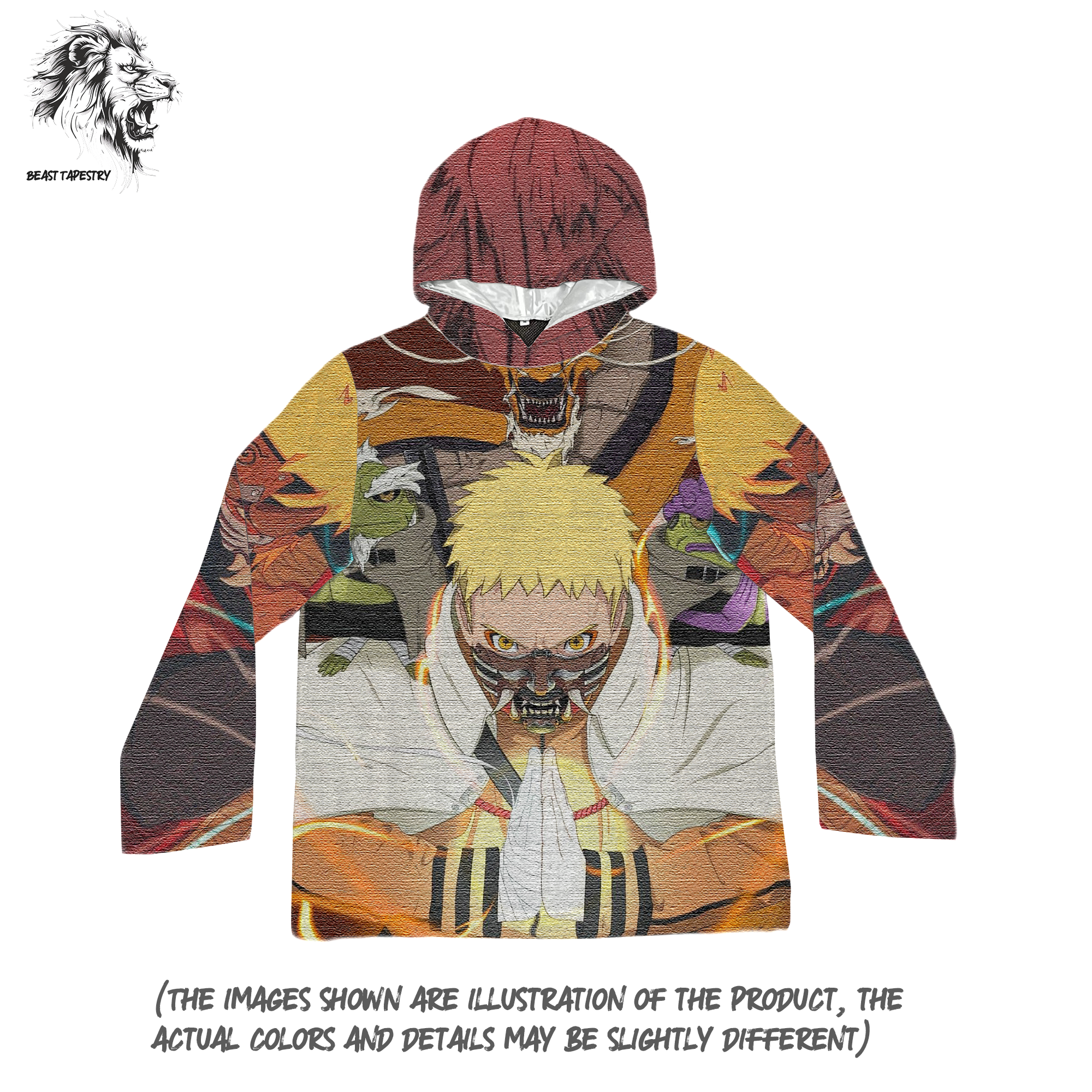 Naruto Uzumaki In Sage Mode Hoodie-TAPESTRY