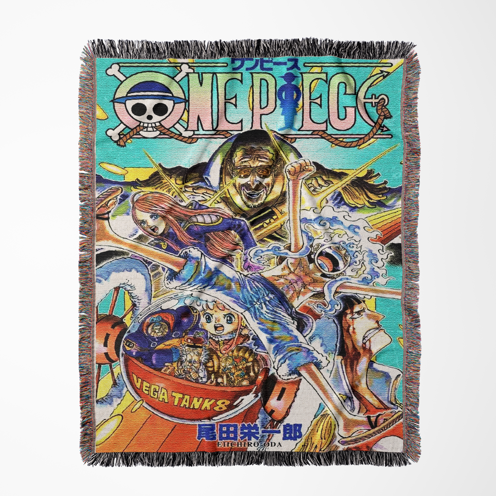 One Piece Woven Throw Blanket Tapestry – Personality Anime Room Decor Gift-VIII