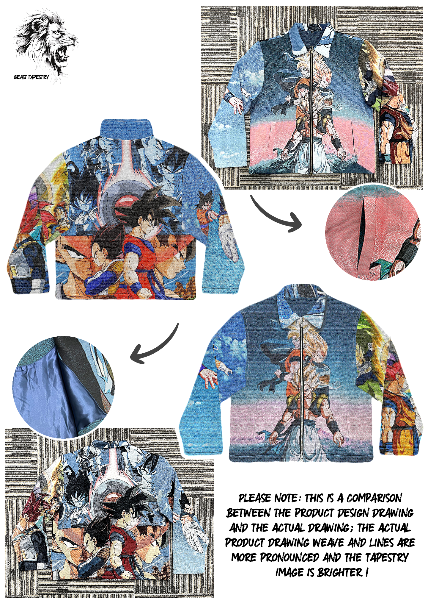 Dragon Ball Goku/Vegeta Hoodie-TAPESTRY-II