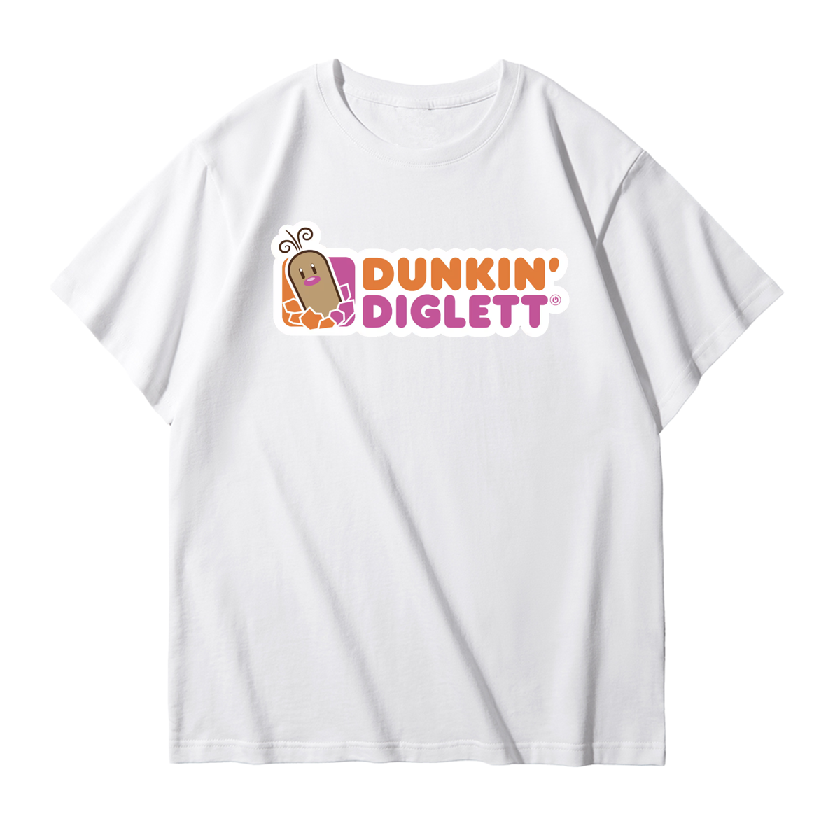 Dunkin' Diglett Anime T-Shirt,Crewneck,and Hoodie – Perfect for Fans of Quirky,Fun Designs and Cozy Style,T38