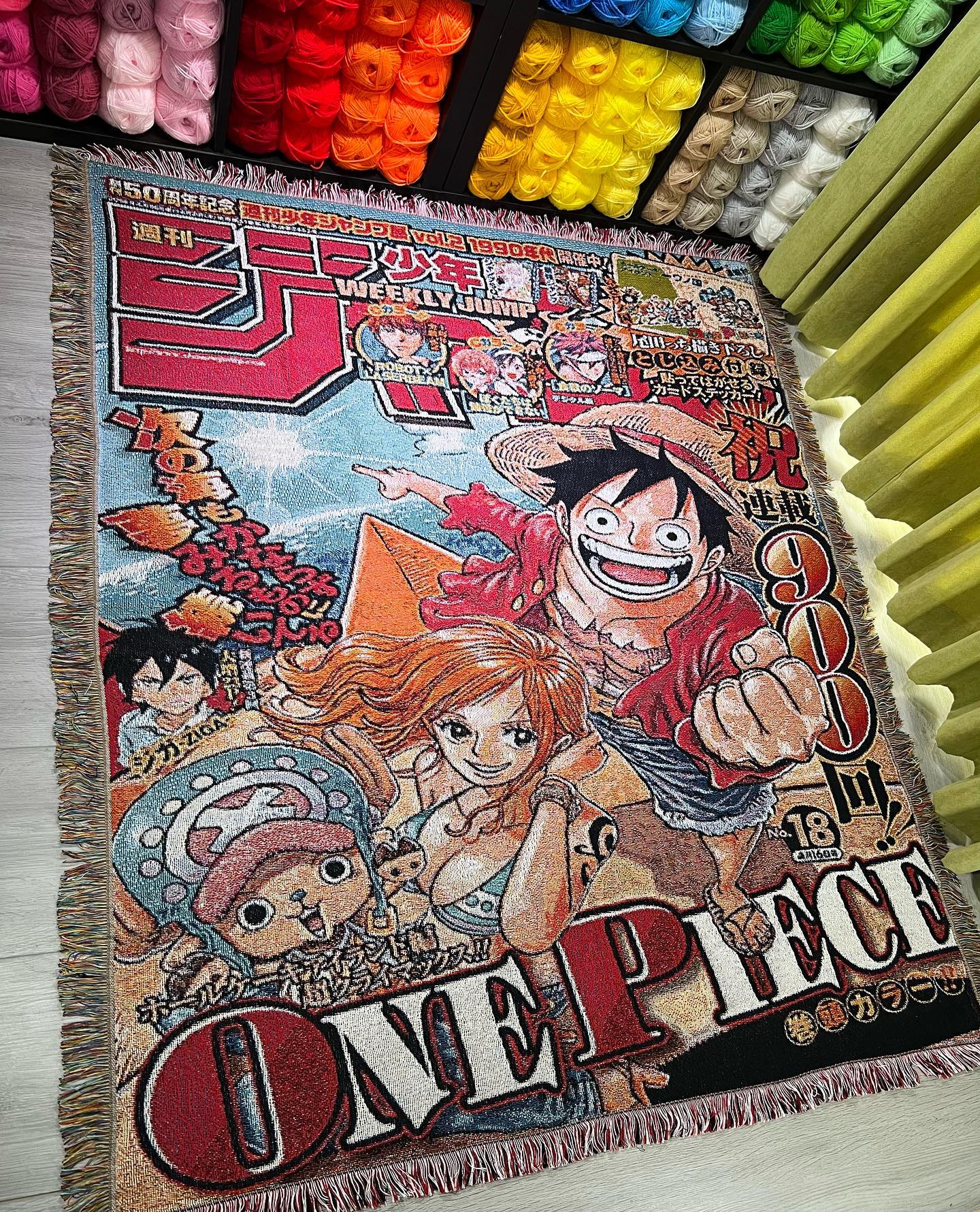 One Piece Woven Throw Blanket Tapestry – Personality Anime Room Decor Gift-Ⅵ