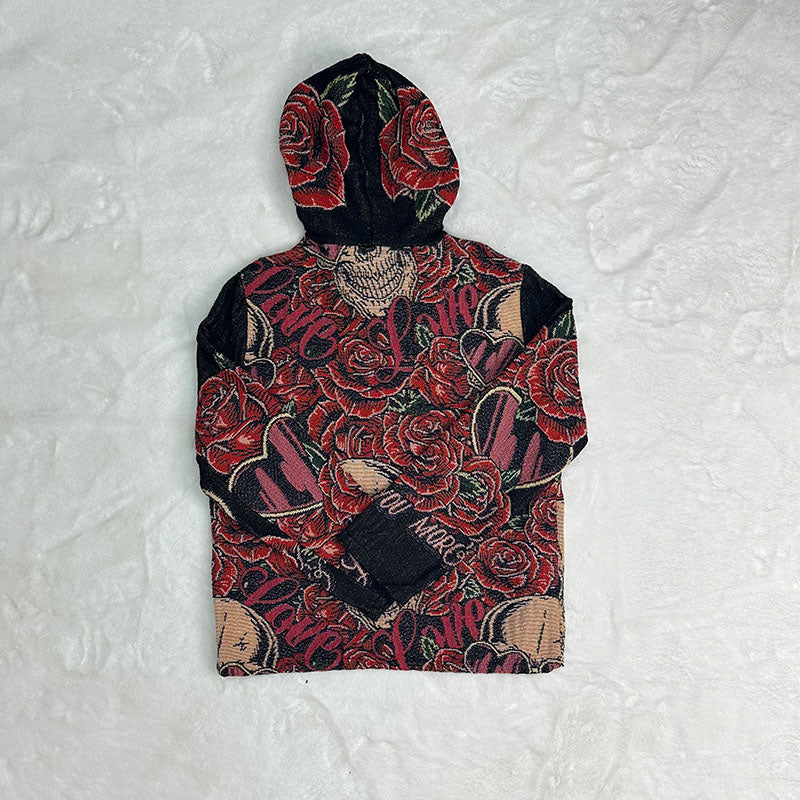 Day of the Dead Skeleton Hoodie-TAPESTRY