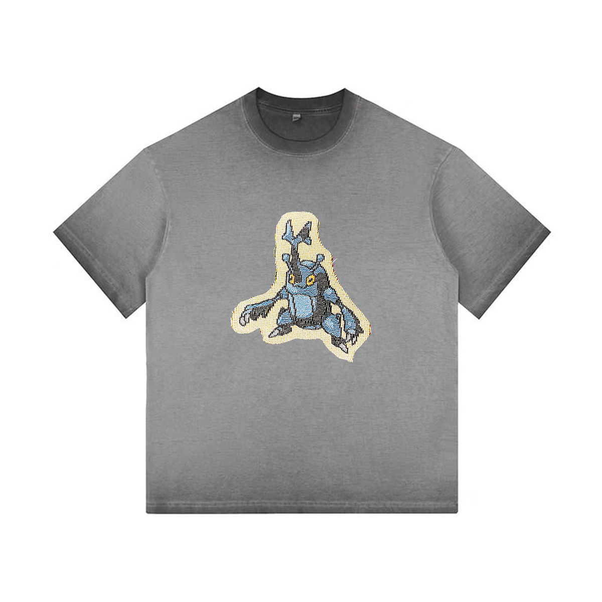 Heracross Tapestry& Stylish PoPkémon Patch Appliqué Gradient Vintage Washed T-Shirt,Ideal Gift for Fans,T59